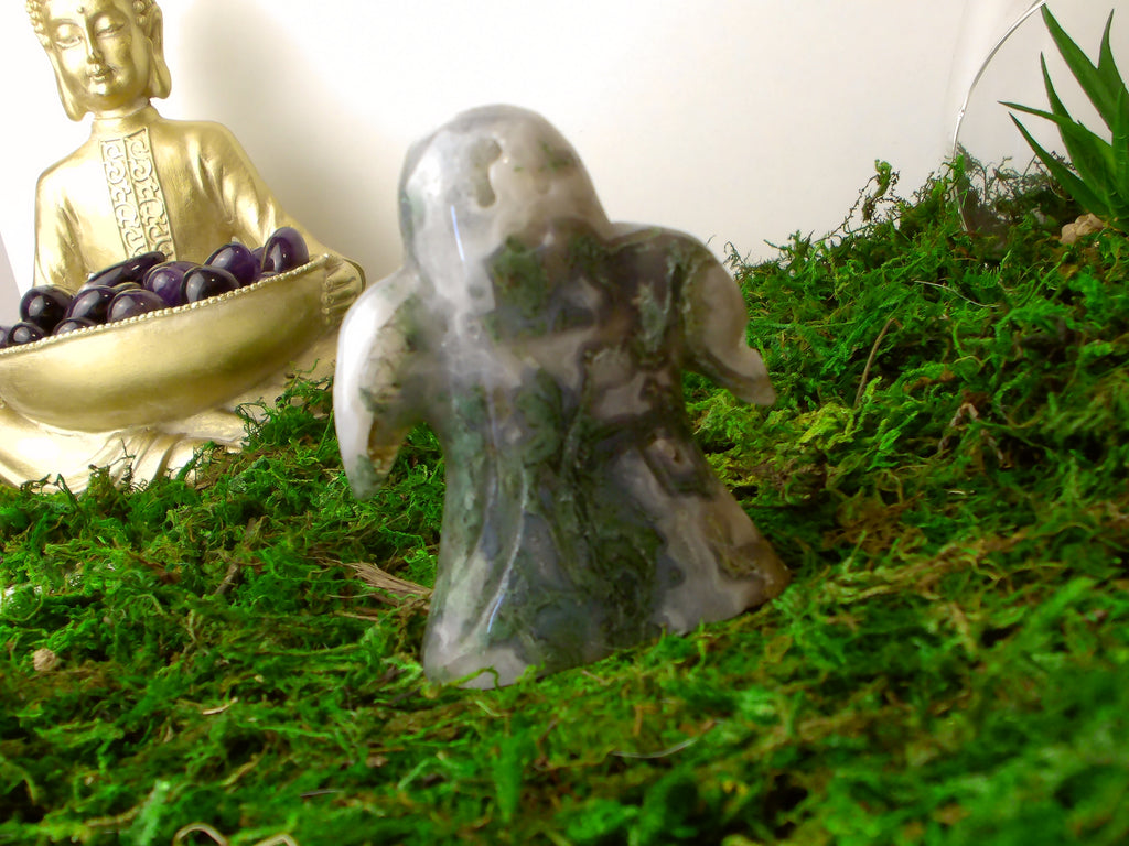 Gruseliger Moosachat Geist