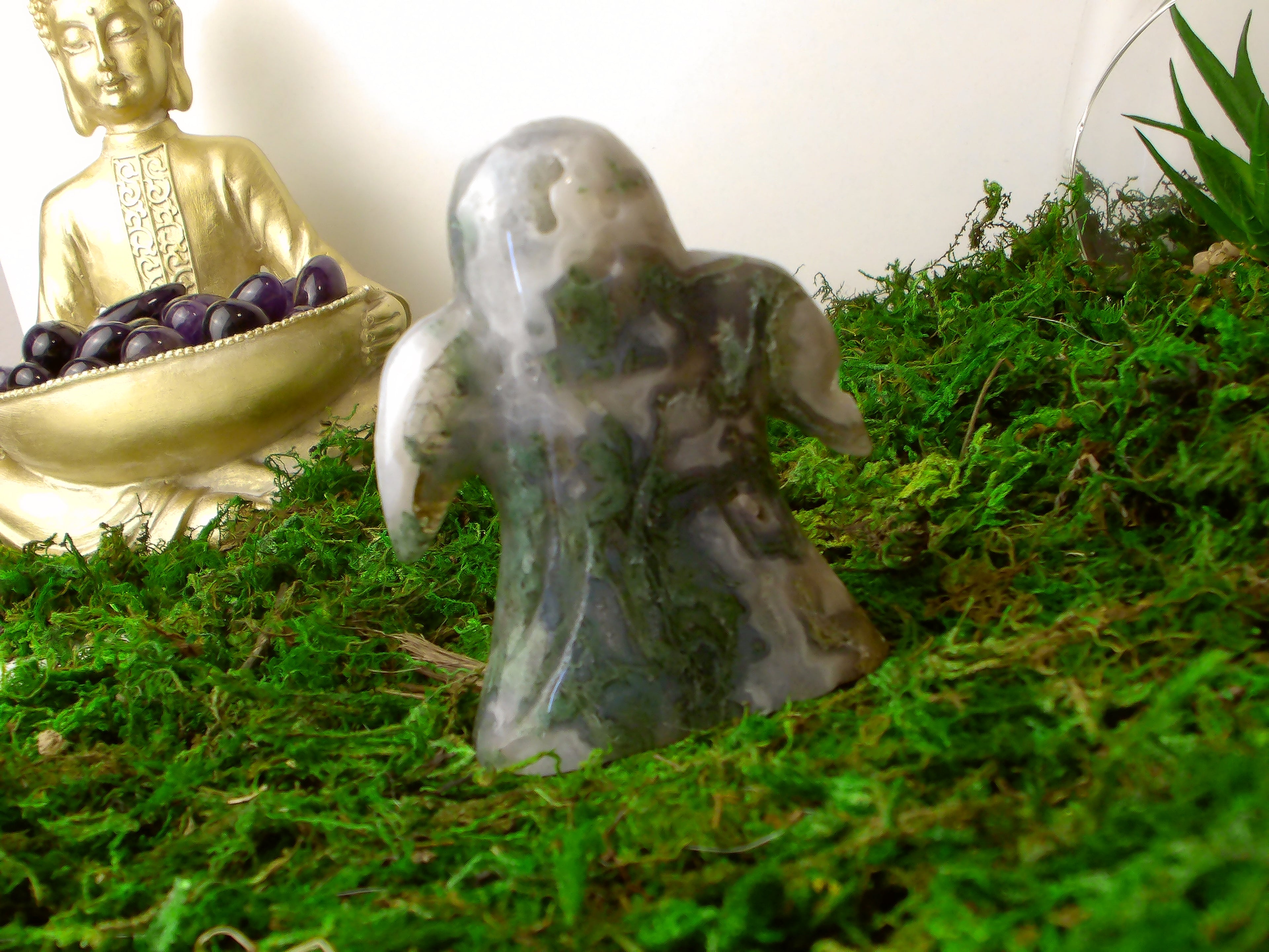 Gruseliger Moosachat Geist