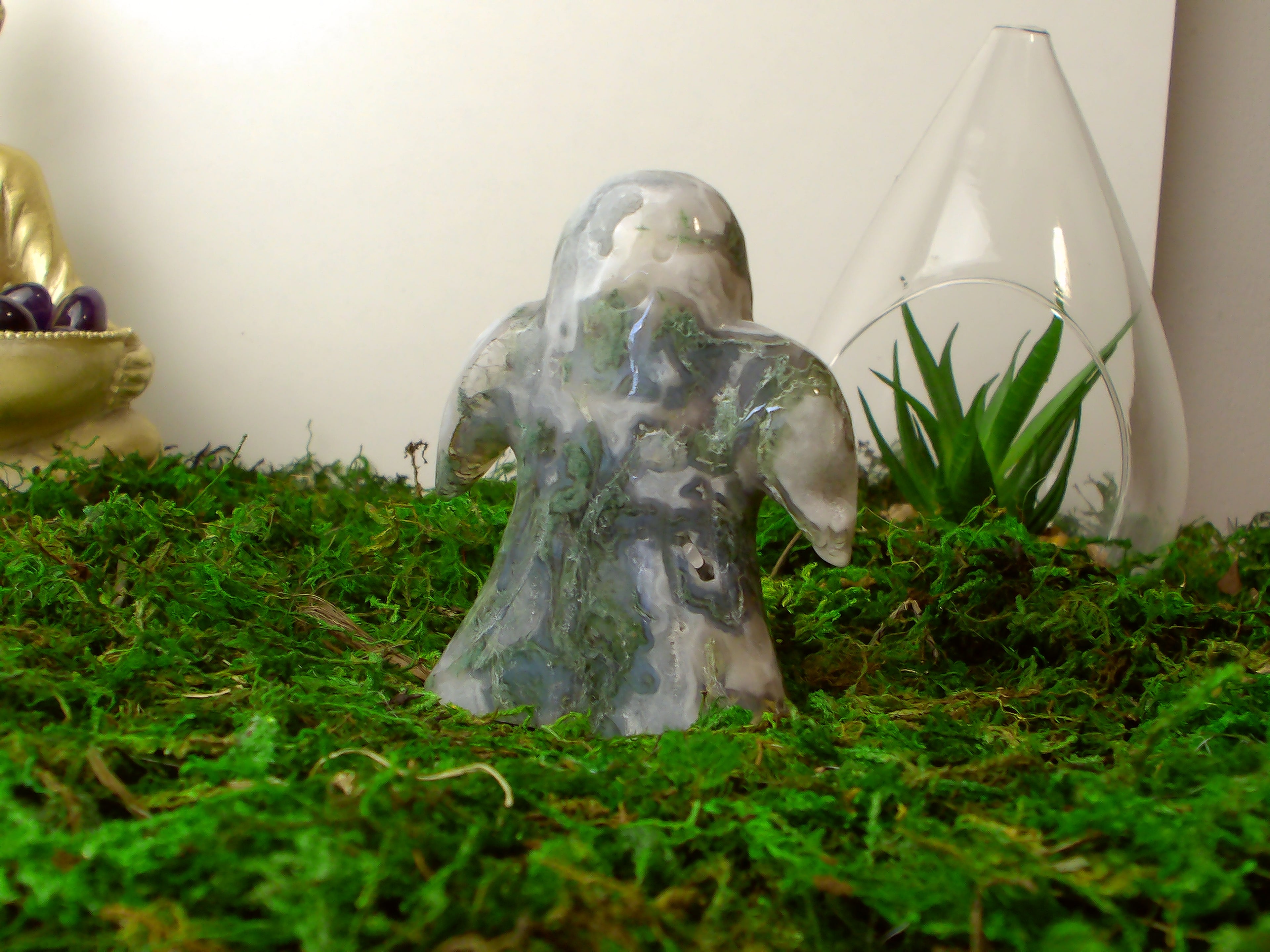 Gruseliger Moosachat Geist