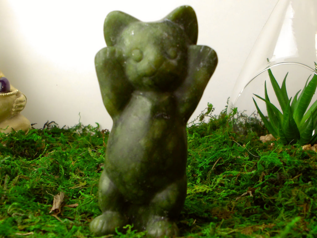 Katze aus Grünerjade