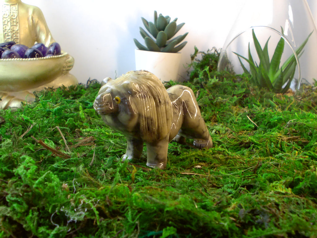 Löwe Aus Speckstein.