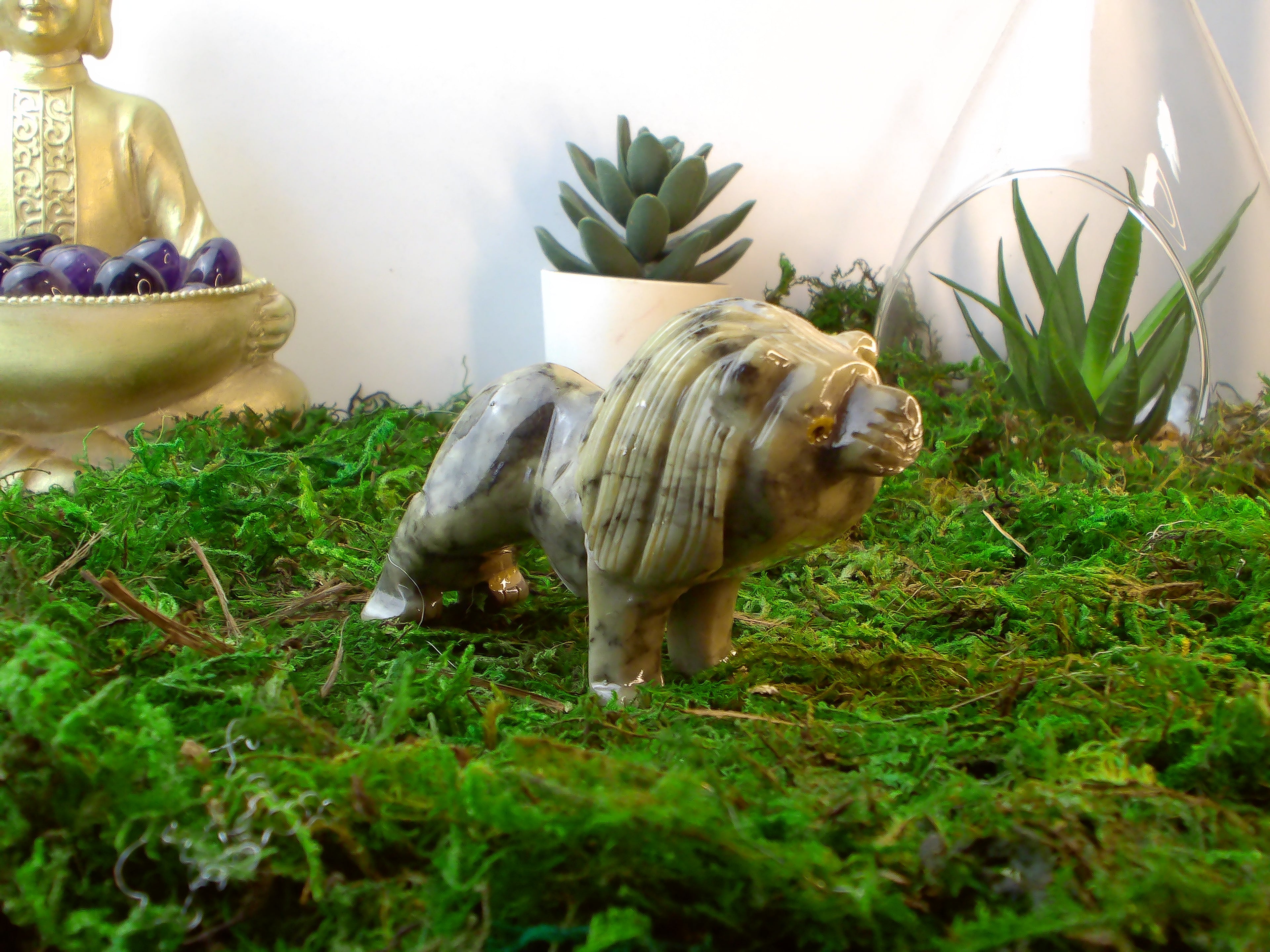 Löwe Aus Speckstein.