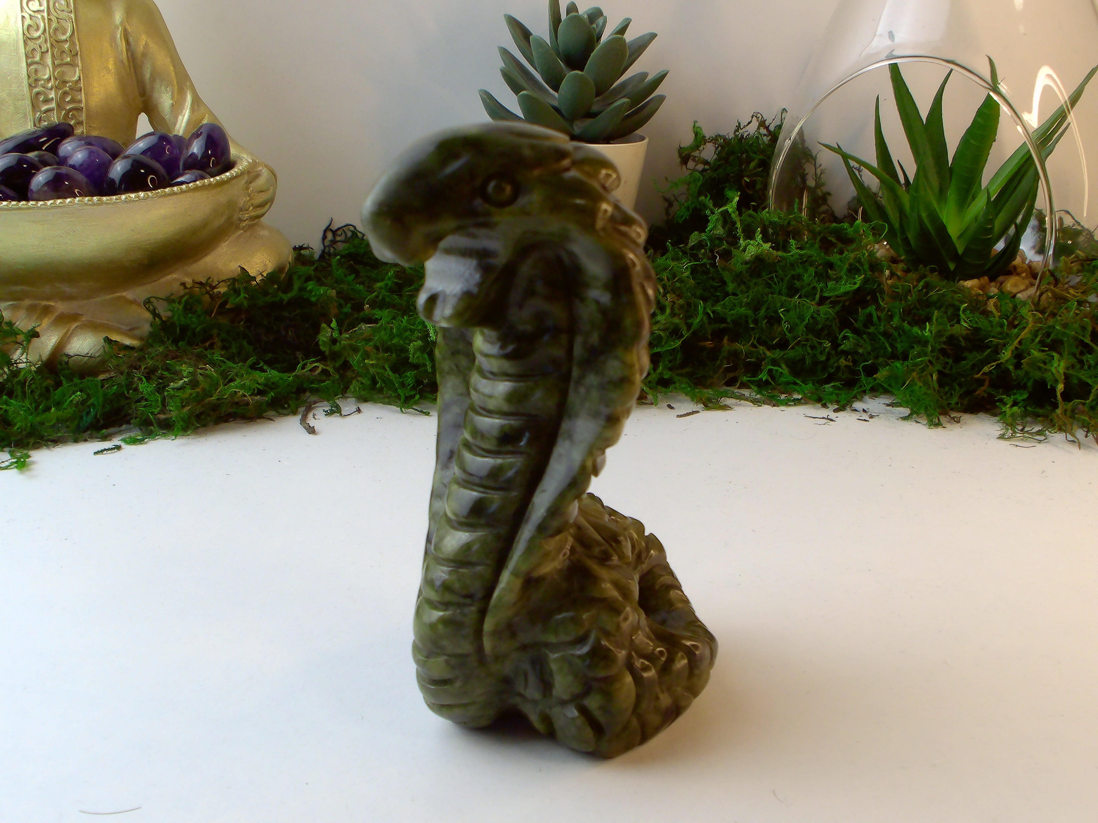 Kobra aus Grünerjade