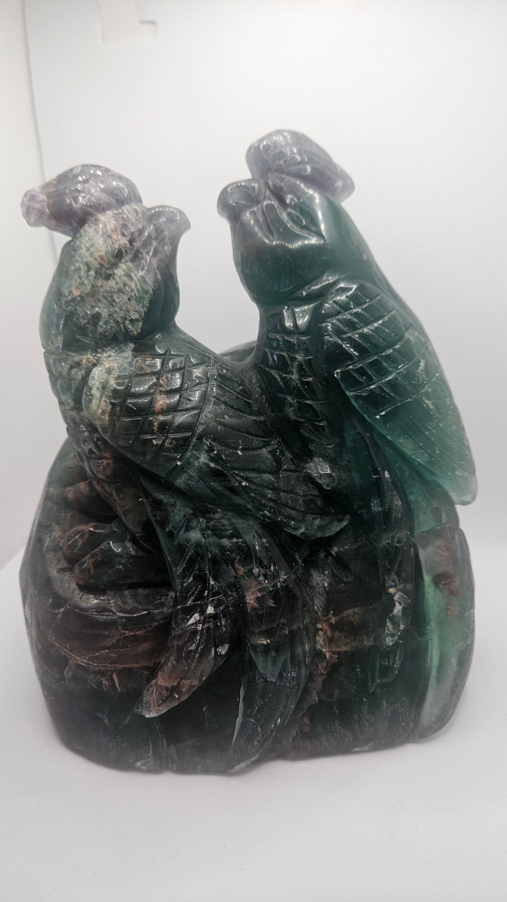 Kakadu Vogelpaar Fluorit