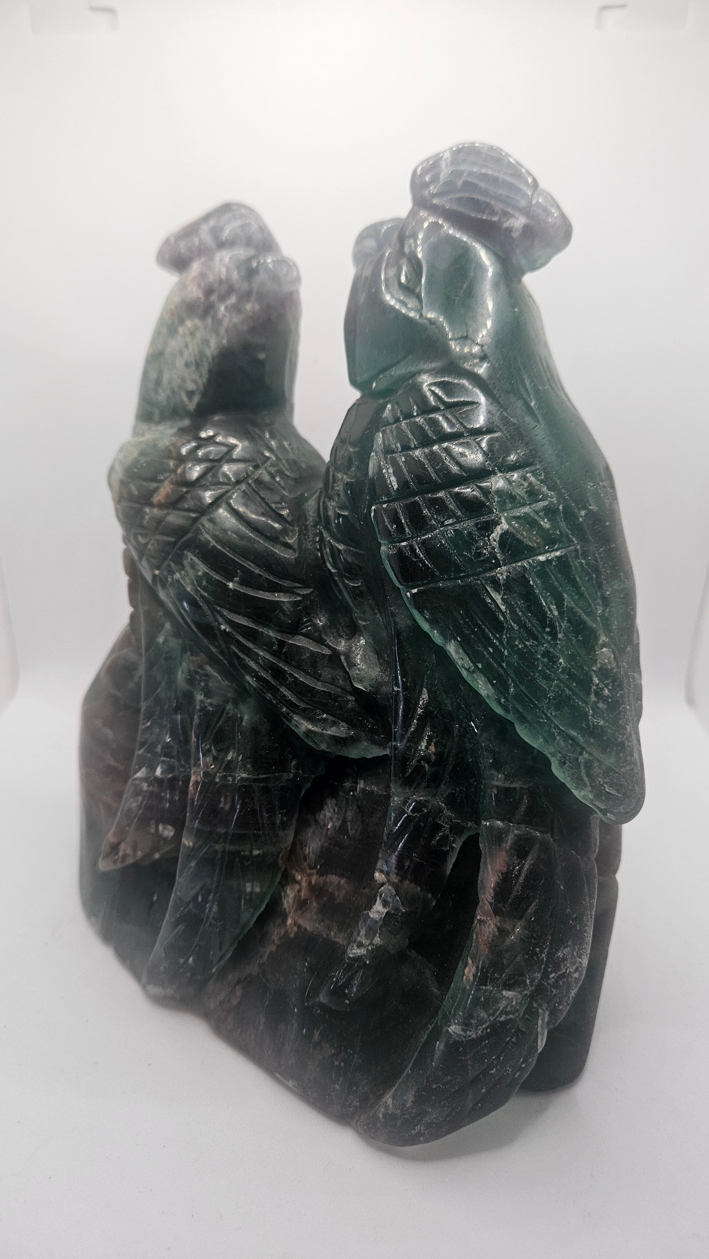 Kakadu Vogelpaar Fluorit